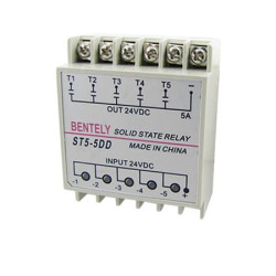 ST5-5DD 5ch Solid State Relay SSR 24V DC to 24V DC DIN Rail