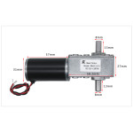 5840-31ZY 2 Axis Worm Geared Motor13mm 12V