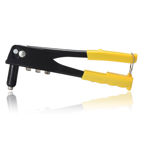 Yellow Plastic Handle Tools Single Riveter Pull Nail Clamp Rivet Gun Plier