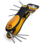 R'DEER RT - 8D 8 in 1 Slotted / Cross Folding Screwdriver Set