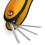 R'DEER RT - 8D 8 in 1 Slotted / Cross Folding Screwdriver Set