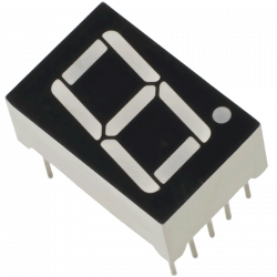 7-segment Red LED Common Cathode 19x14mm