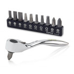 Mini Reversible Ratchet & Bit Set 12PCS GAAR 1201