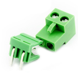 5.08mm Right Angle Screw Terminal block - 2 pin